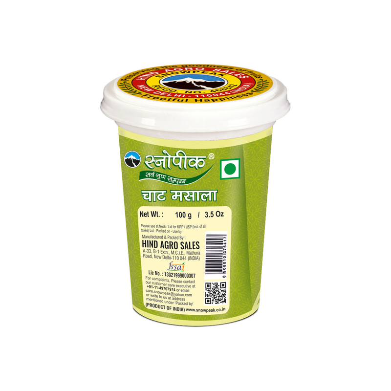 Snowpeak Chaat Masala 100g Each (Pack of 3) | Enriched with Amla | Tangy & Flavourful Spice Blend for Fruits, Salads, Snacks & Raita