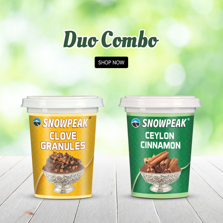 Snowpeak Combo of Clove Granules (50g) & Ceylon Cinnamon (40g)