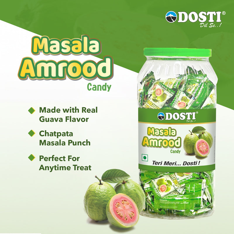Dosti Masala Amrood Candy – 180 Pieces per Jar | Pack of 2
