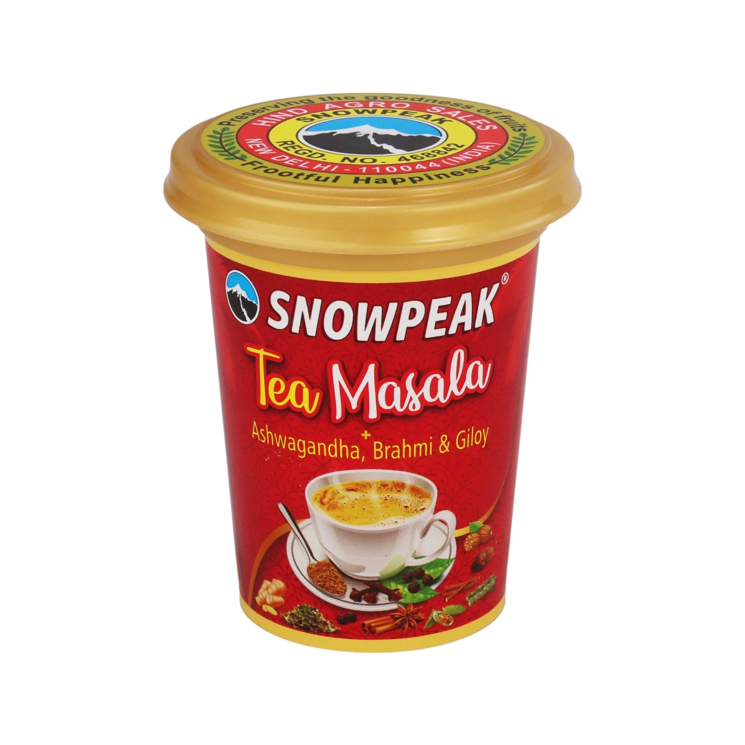 Snowpeak Chai Masala – Aromatic Tea Masala Powder with 100% Natural Spices | Pack of 4 × 50g