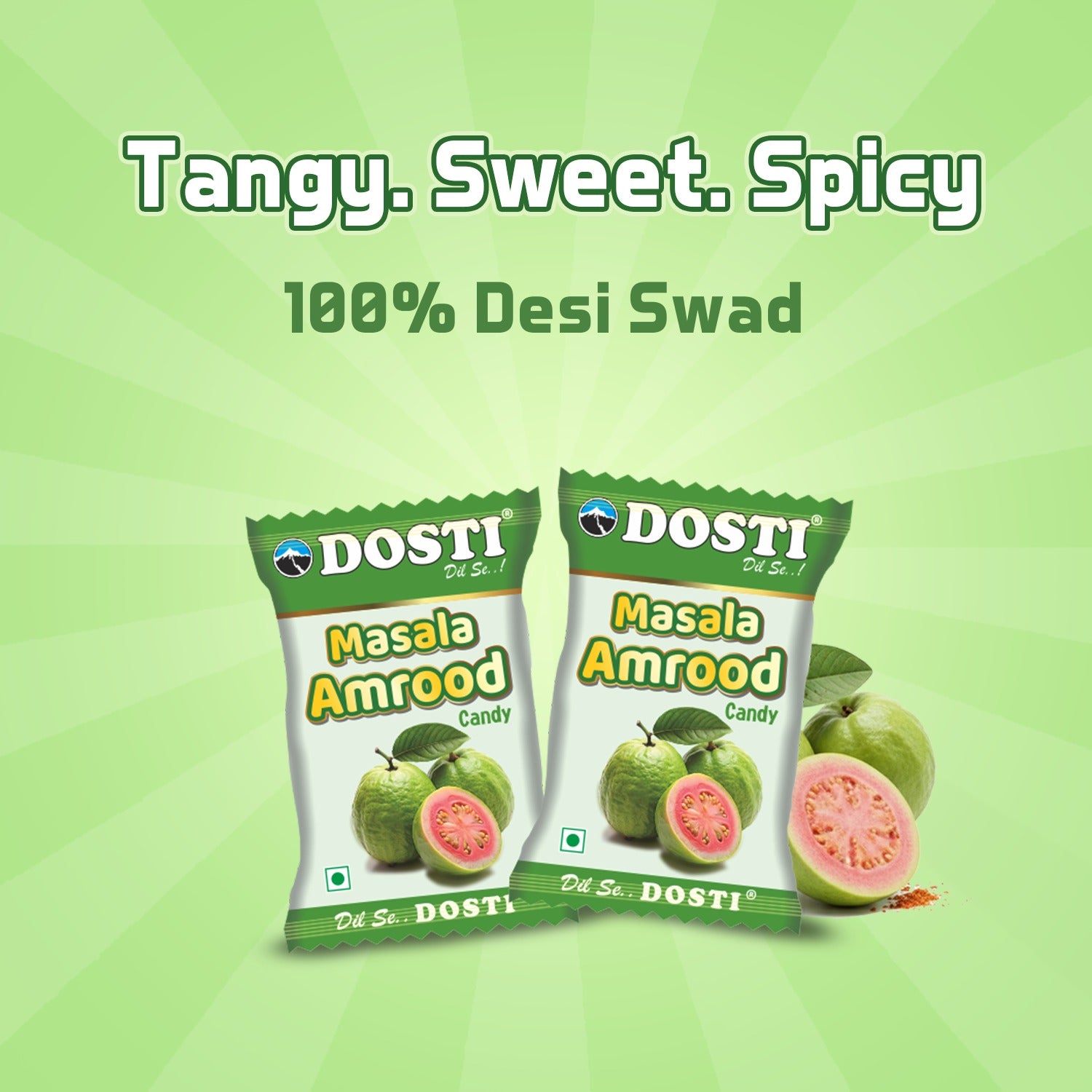 Dosti Masala Amrood Candy – 90 Pieces per Box | Pack of 3