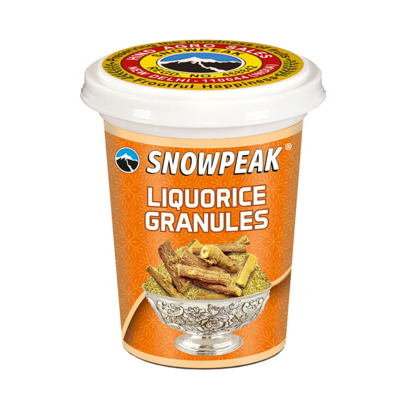 Snowpeak Liquorice (Mulethi) Granules (100g) | Yashtimadhu for Throat, Skin, Hair & Immunity | Natural & Pure
