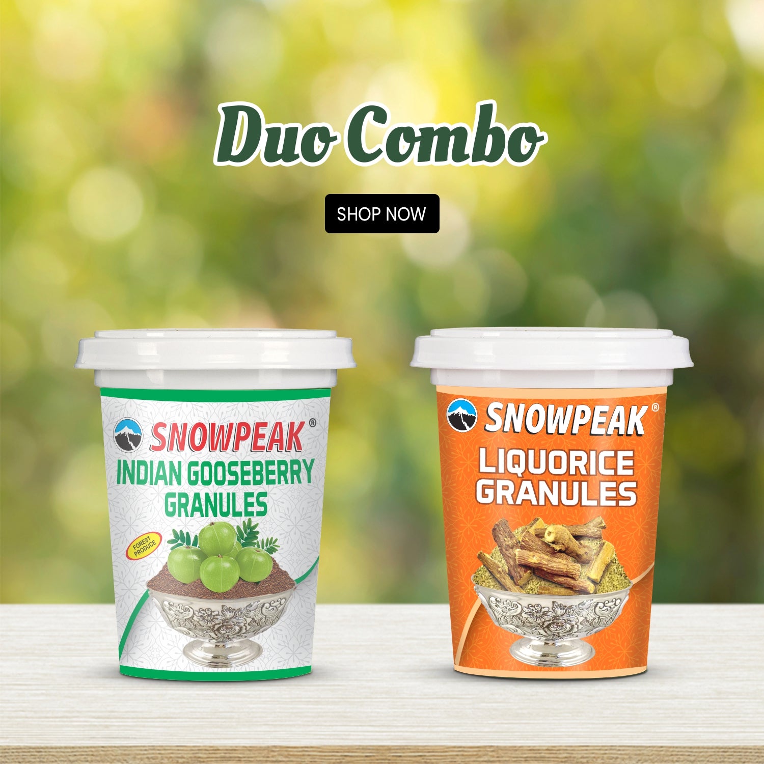 Snowpeak Combo of Amla and Liquorice (Mulethi) Granules (2 X 50g)