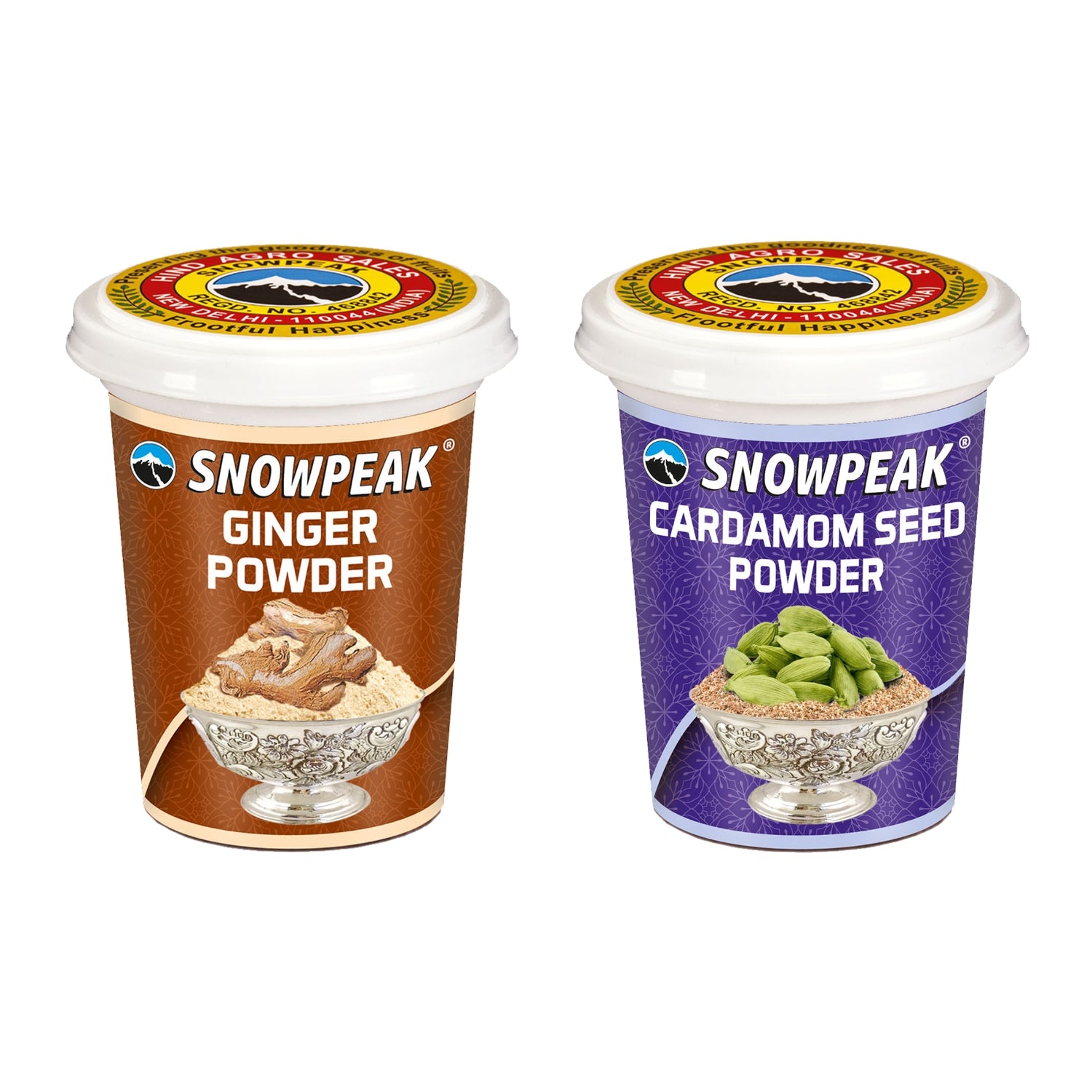 Snowpeak Combo of Cardamom Powder (50g) & Ginger Powder (40g)
