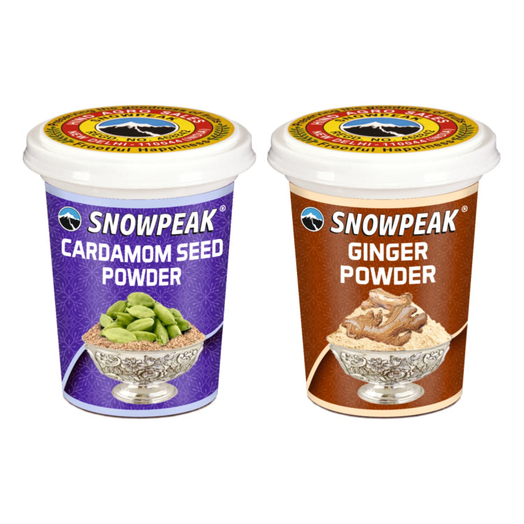 Snowpeak Combo of Cardamom Powder (50g) & Ginger Powder (40g)