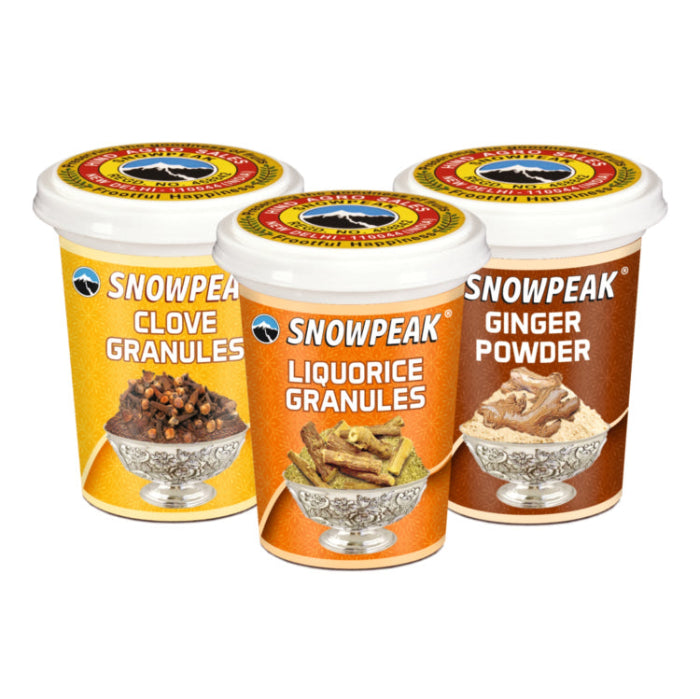 Snowpeak Winter Combo of Liquorice (Mulethi) Granules (50g), Clove Granules (50g) & Ginger Powder (50g)