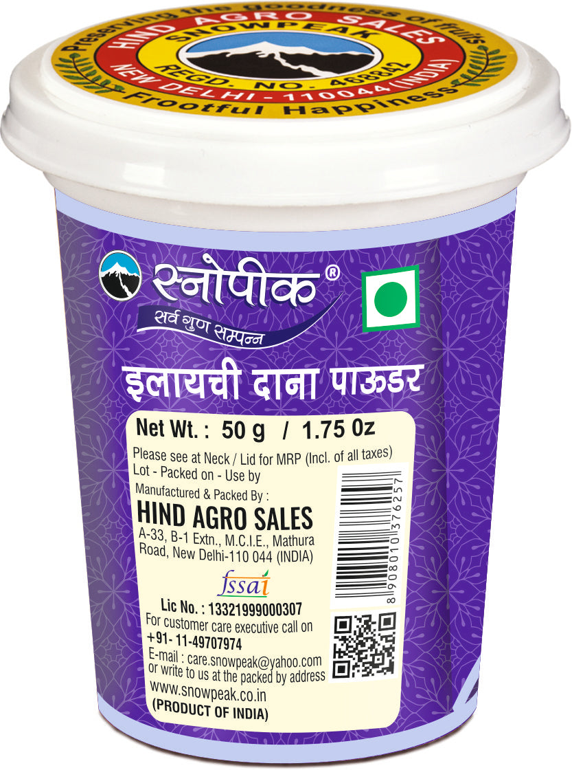 Snowpeak Spices Combo of Cardamom Powder (50g), Clove Granules (50g), Ginger Powder (40 g) & Ceylon Cinnamon (40g)