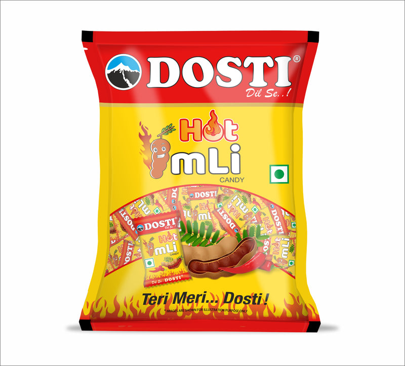 Snowpeak Dosti Hot Imli Candy Pouch | Khatti Meethi Imly | Digestive Tamarind Candy for Kids and Adults  (2x110 pcs)