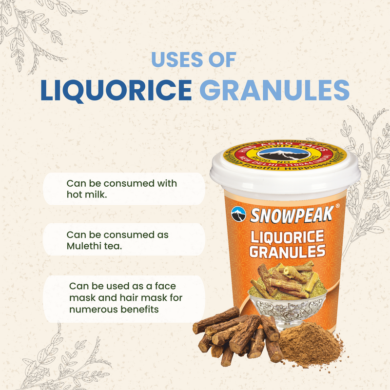 Snowpeak Combo of Liquorice (Mulethi) Granules (3 X 50g)