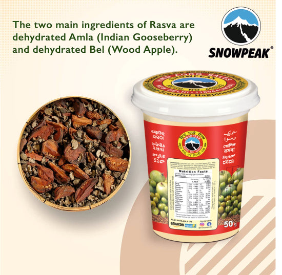 Snowpeak Combo of Rasva, Liquorice (Mulethi) & Amla Granules (3 X 50g)