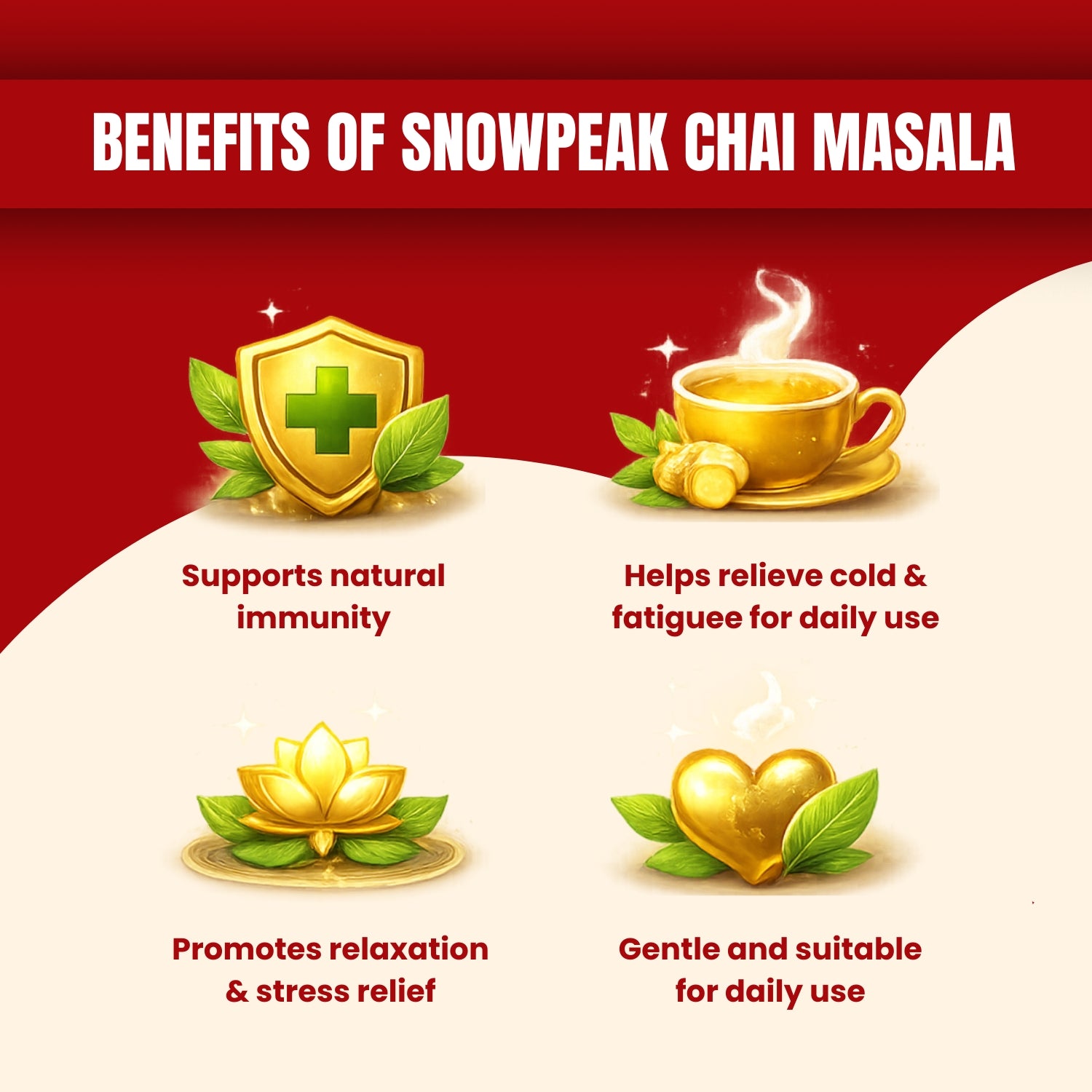 Snowpeak Chaat Masala 100g (1 Pc) & Chai Masala 50g (2 Pcs) | Authentic Indian Spice Combo for Snacks & Tea
