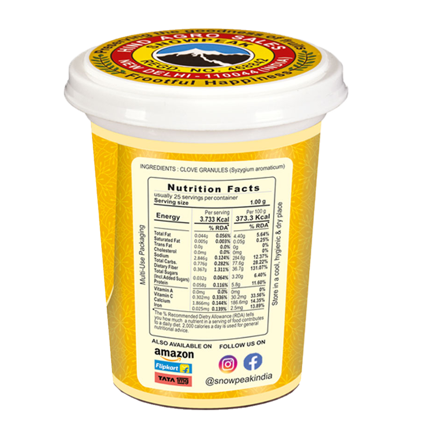 Snowpeak Combo of Clove Granules (2 X 25g)