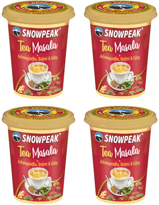 Snowpeak Chai Masala/ Aromatic Tea Masala Powder with 100% Natural Spices (4 X 50g)