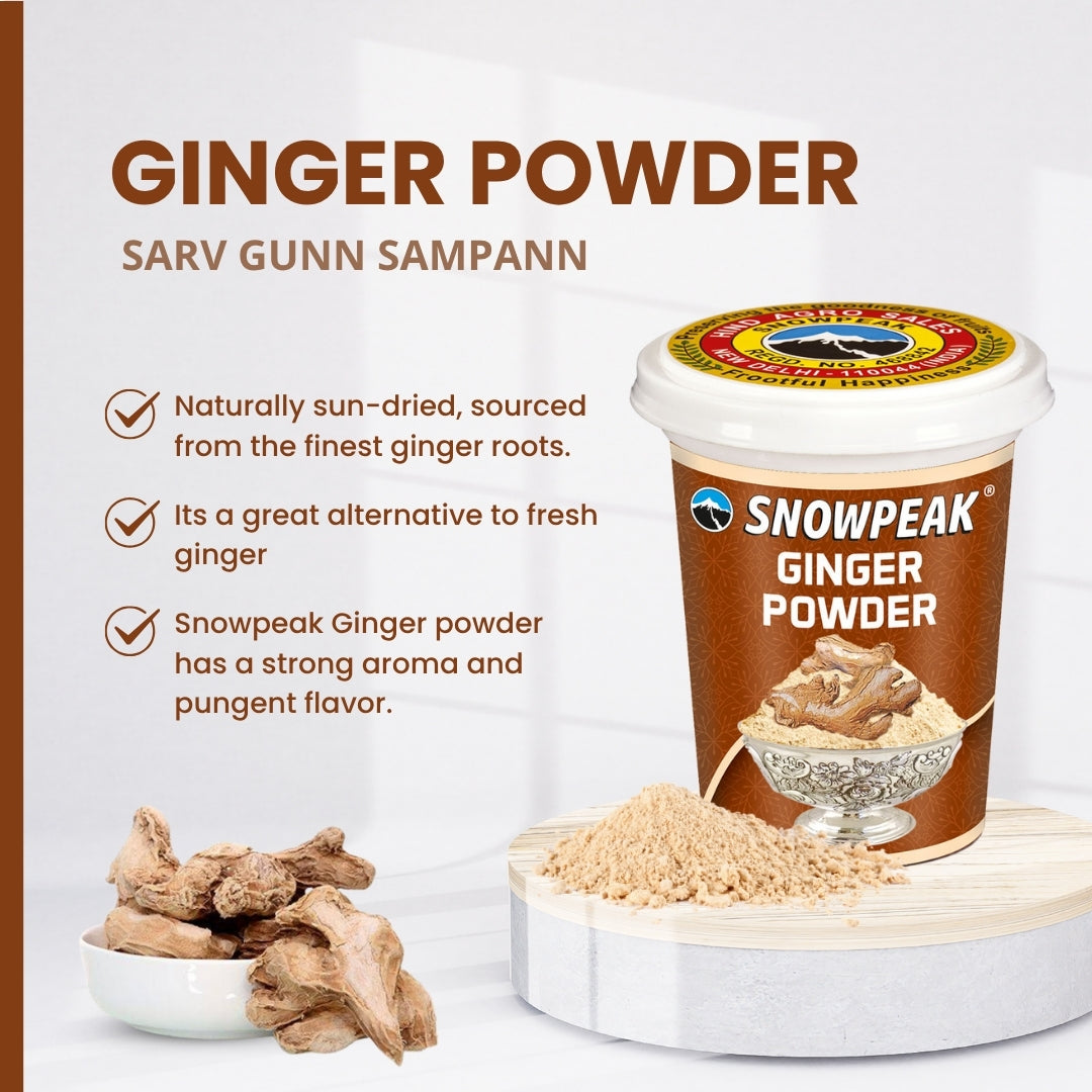 Snowpeak Pure Ginger (Sonth) Powder (40g) | Pure & Natural | Ideal for Tea, Cooking & Baking