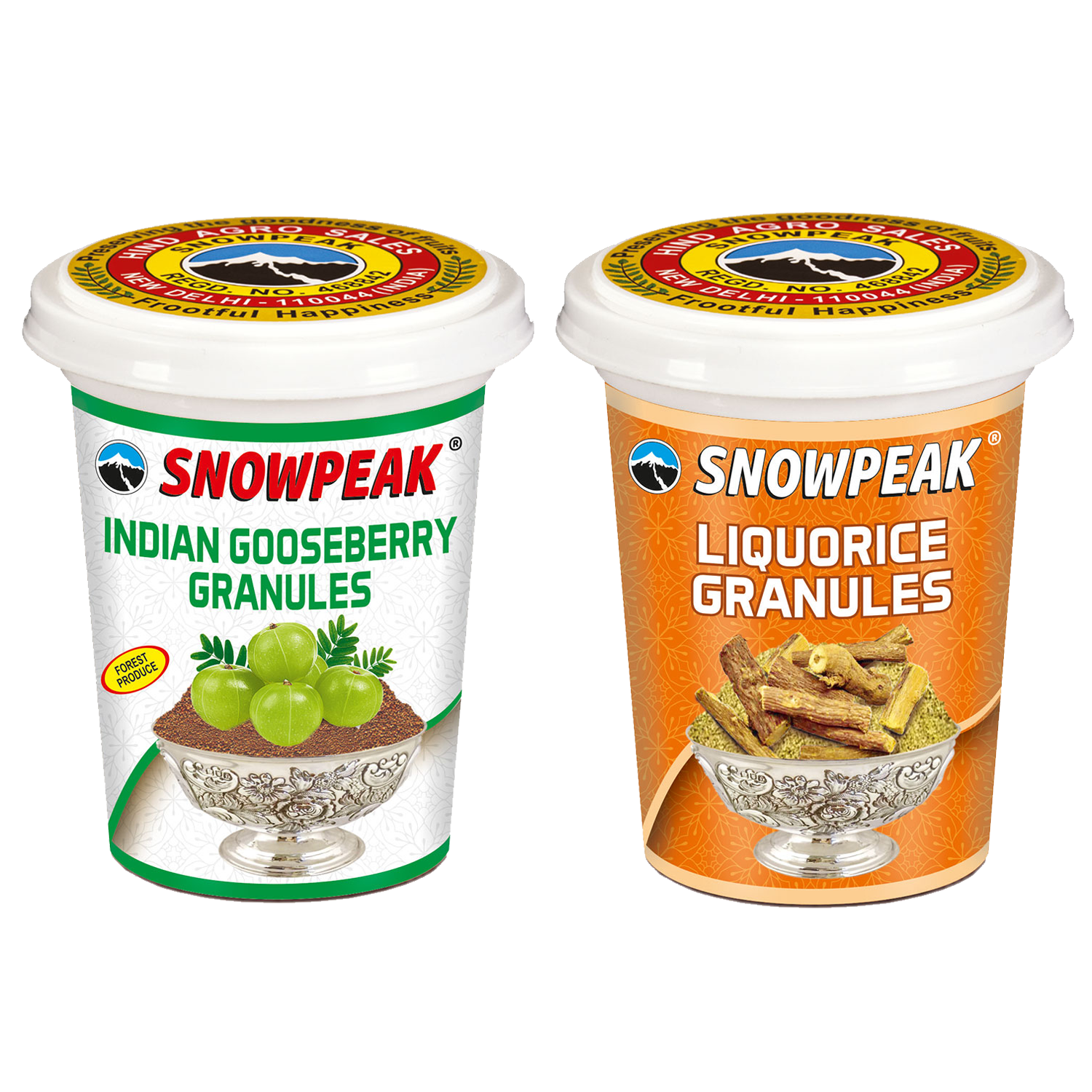 Snowpeak Combo of Amla and Liquorice (Mulethi) Granules (2 X 50g)