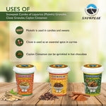 Snowpeak Combo of Clove Granules (25g), Ceylon Cinnamon (20g) & Liquorice (Mulethi) Granules (25g)