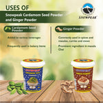 Snowpeak Combo of Cardamom Powder (50g) & Ginger Powder (40g)