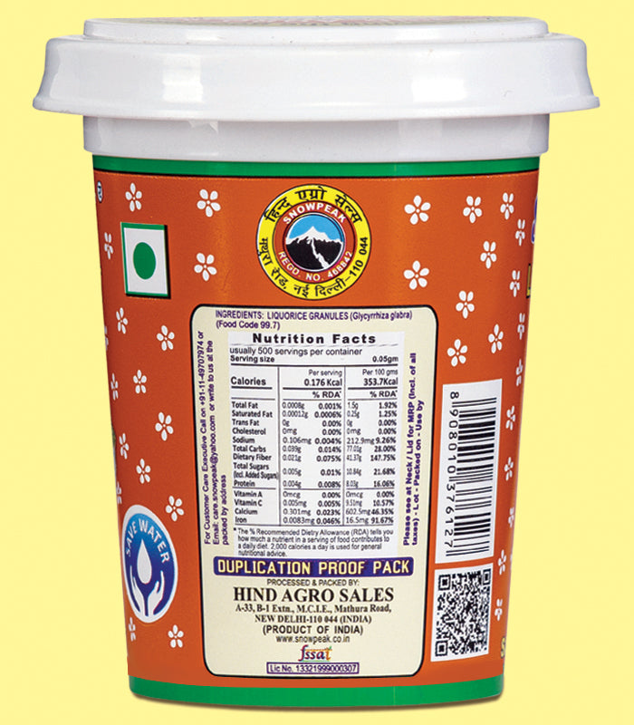 Snowpeak Combo of Liquorice (Mulethi) Granules (25g), Clove Granules (25g), Amla Granules (25g) & Ceylon Cinnamon (20g)