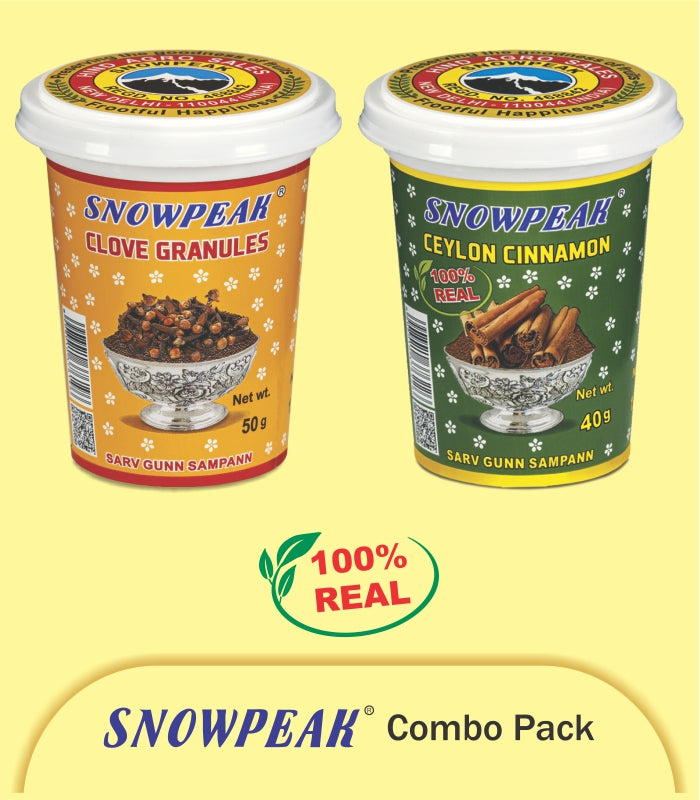 Snowpeak Combo of Clove Granules (50g) & Ceylon Cinnamon (40g)